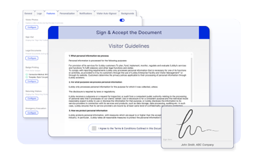 Visitor Management Document Compliance 