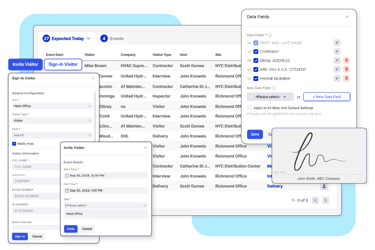 Easy, Simple, and Secure Visitor Registration