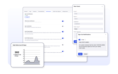 Visitor Management System with Notifications and Visitor Logs