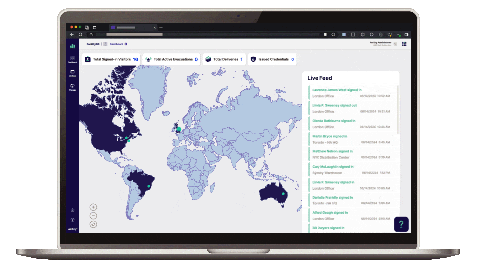 FacilityOS platform dashboard